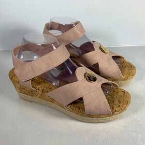 NEW Lindsay Phillips Women’s Giselle Platform Wedge Sandal Size 10